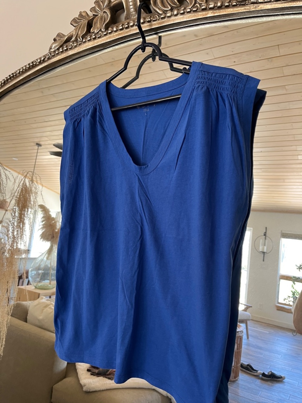 Loft V-Neck Sleeveless Top in a beautiful Royal Blue. Great condition.